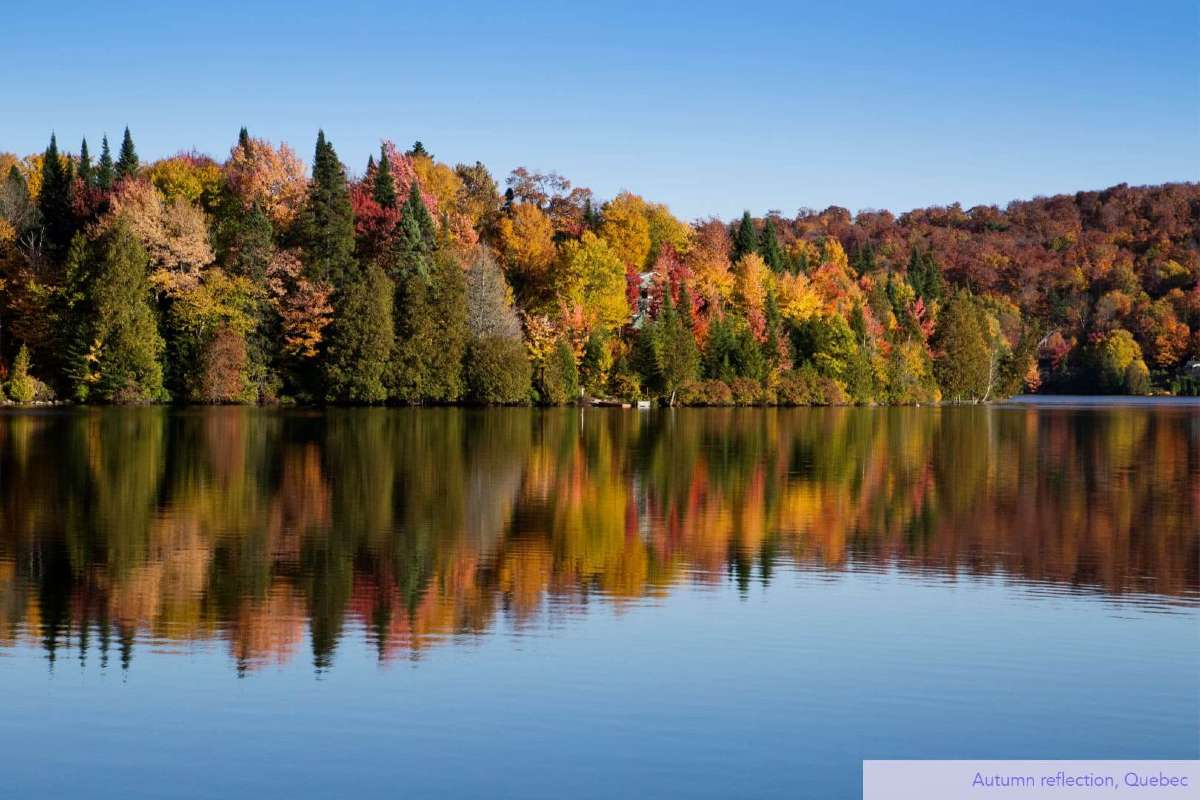 Autumn reflection, Quebec