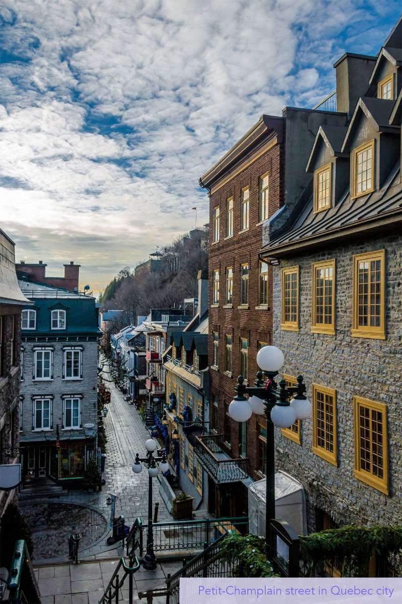 Petit-Champlain street in Quebec city